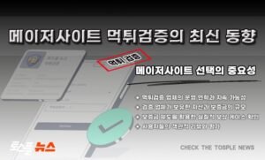 메이져 사이드 먹튀 검증 중요성